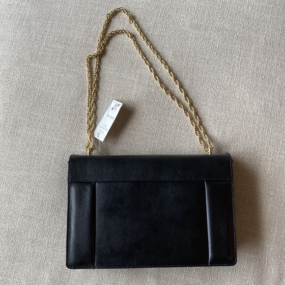 Banana Republic leather black handbag. New with tags - Picture 4 of 4